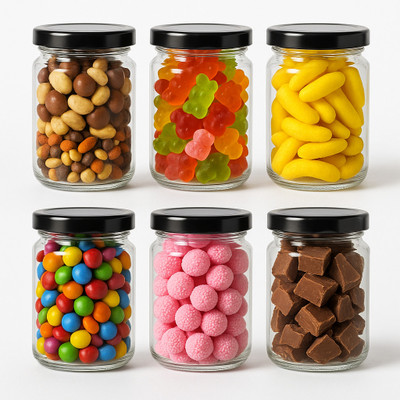 SUVIYAL Glass Utility Container  - 500 ml(Pack of 6, Transparent)