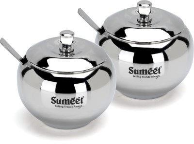 Sumeet Steel Utility Container  - 330 ml(Pack of 2, Silver)