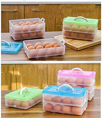 Adhunyk Plastic Egg Container  - 3 dozen(Clear)