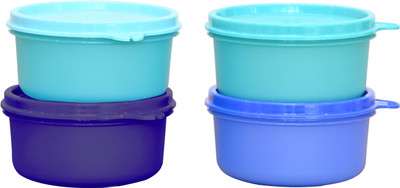 TUPPERWARE Plastic Fridge Container  - 1 L(Pack of 4, Blue)