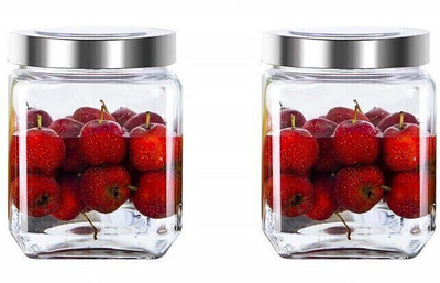 Avresta Glass Grocery Container  - 500 ml(Pack of 2, Clear)