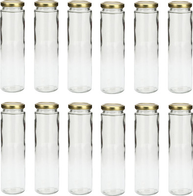 AFAST Glass Utility Container  - 350 ml(Pack of 12, Clear)