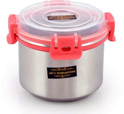 Dev Industries Stainless Steel Grocery Container  - 500 ml(Red)