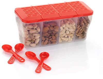 Analog Kitchenware Plastic Grocery Container  - 1800 ml(Red)