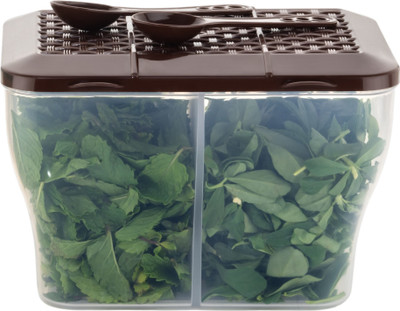 MAGICSPOON Polypropylene Fridge Container  - 2000 ml(Brown)