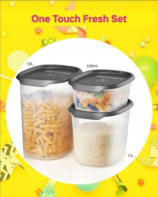 TUPPERWARE Plastic Utility Container  - 540 ml, 1100 ml, 1800 ml(Pack of 3, Multicolor)
