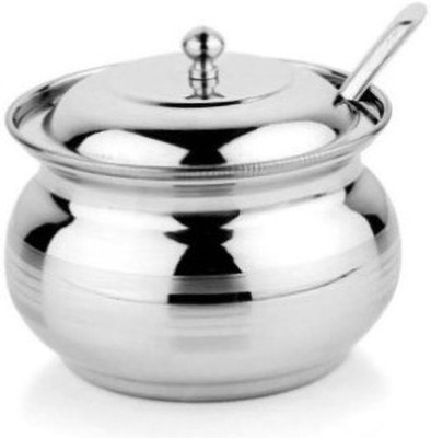 Gree9 Store Steel Pickle Jar  - 100 ml(Silver)