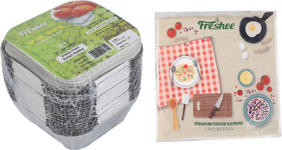 Freshee Aluminium Grocery Container  - 120 ml(Silver)