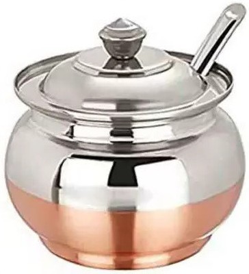 Gree9 Store Steel Pickle Jar  - 100 ml(Silver)