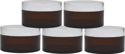PrismaPac Plastic Utility Container  - 50 g(Pack of 5, Brown, Silver)
