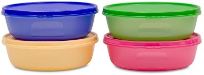 s.m.mart Plastic Grocery Container  - 1 L(Pack of 4, Multicolor)