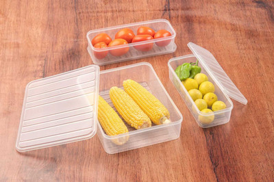 HASHFLOW Plastic Utility Container  - 1200 ml, 2500 ml(Pack of 3, Clear)