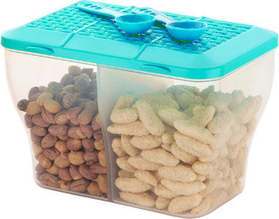 MAGICSPOON Polypropylene Grocery Container  - 2000 ml(Green, Blue)