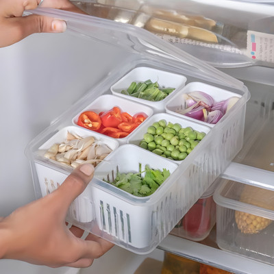 PREMO K Plastic Fridge Container  - 2200 ml(White)