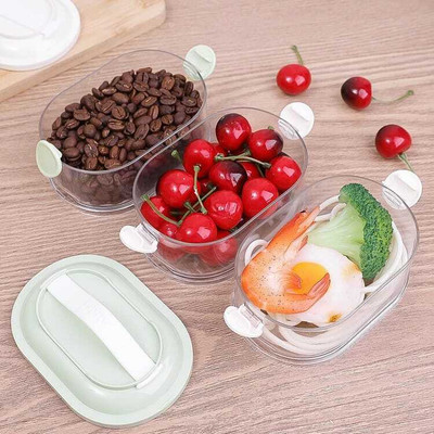 Whitepixel Plastic Utility Container  - 100 ml(Pack of 3, Clear)