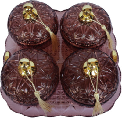 NAYASA Plastic Cookie Jar  - 1000 ml(Brown)