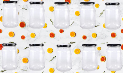1st Time Glass Utility Container  - 500 ml(Pack of 10, Clear)