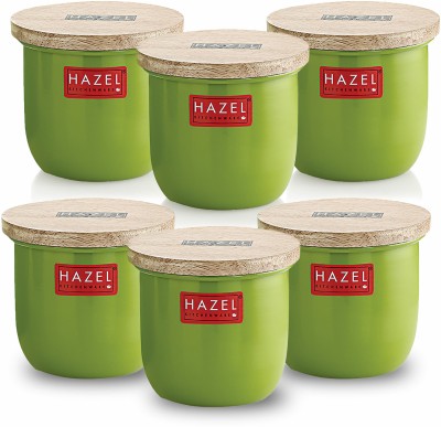 HAZEL Iron Tea Coffee & Sugar Container  - 250 ml(Pack of 6, Green)