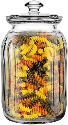 Star Work Glass Cookie Jar  - 1500 ml(Clear)