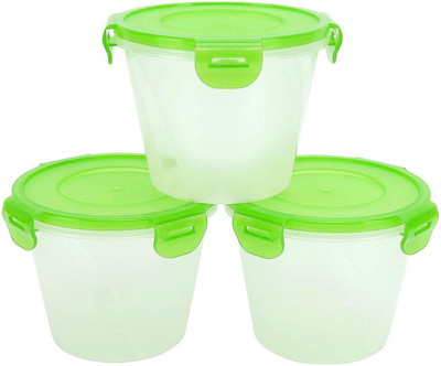 Cutting EDGE Polypropylene Utility Container  - 1000 ml(Pack of 3, Green)