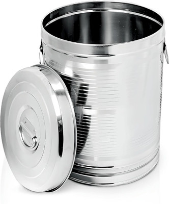 ARGKW Stainless Steel Utility Container  - 25 kg(Silver)