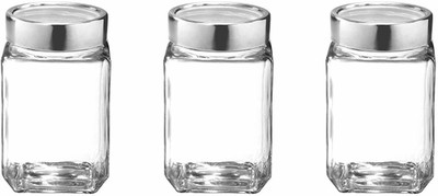 TREO Glass Utility Container  - 180 ml(Pack of 3, Clear)
