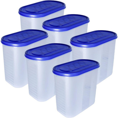 Freqcty Plastic Utility Container  - 1500 ml(Pack of 6, Blue)