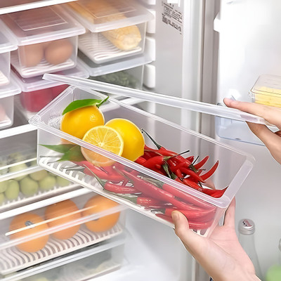 AAK Plastic Fridge Container  - 1500 ml(Transparent)