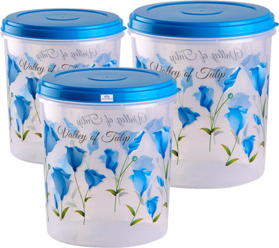 Heart Home Plastic Utility Container  - 10 L(Pack of 3, Blue)