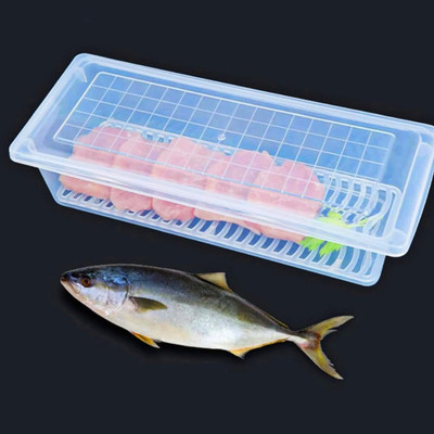 3D METRO SUPER STORE Plastic Fridge Container  - 1500 ml(Pack of 2, Clear)