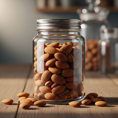 AGMz Glass Cookie Jar  - 500 ml(Transparent)