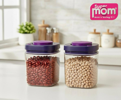 AARDEV ENTERPRISES Plastic, Silicone Grocery Container  - 800 ml(Pack of 2, Purple)