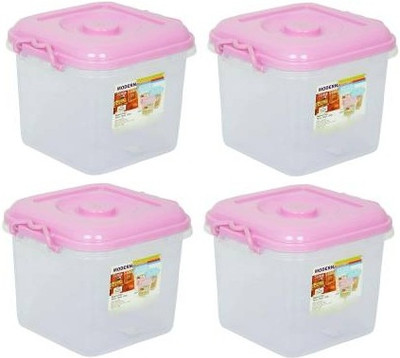 NEELESHWARI Plastic Utility Container  - 10 L(Pack of 4, Pink)
