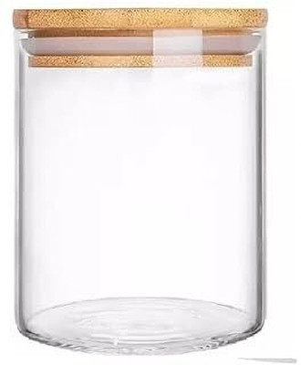 GR8INDIA Glass Cookie Jar  - 650 ml(Clear)