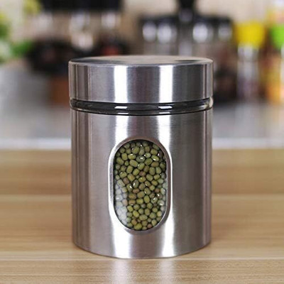 dwarkadhish Steel Grocery Container  - 350 ml(Silver)