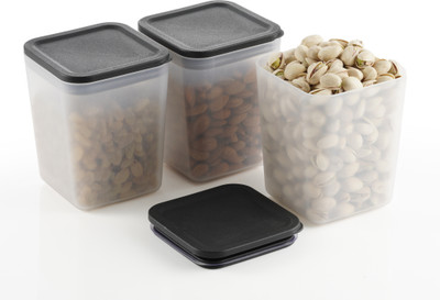 FORWAY Plastic Grocery Container  - 800 ml(Pack of 3, Transparent)