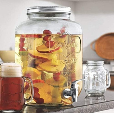 DHANSAL Glass Utility Container  - 5000 ml(Clear)