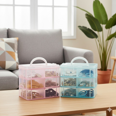 MAXTID Plastic Grocery Container  - 5 ml(Blue, Pink)