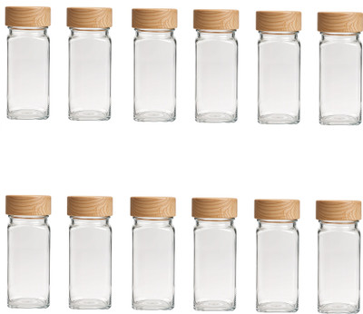Prefact Glass Utility Container  - 100 ml(Pack of 12, Clear)