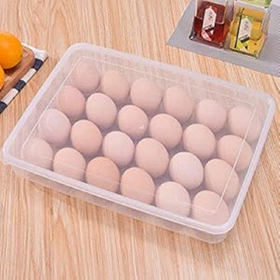 HARSH MART Plastic Egg Container  - 2 dozen(Clear)