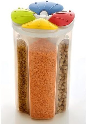 KBH ENTERPRISE Plastic Grocery Container  - 2500 ml(Multicolor)