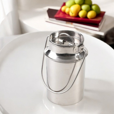 Bravity Steel Milk Container  - 500 ml(Silver)