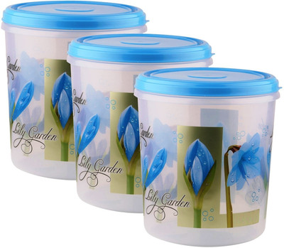 AMAZE ACTIONWARE Plastic Utility Container  - 5 L, 7 L, 10 L(Pack of 3, Blue)