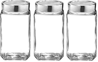 MOOZICO Glass Grocery Container  - 1000(Pack of 3, Clear)
