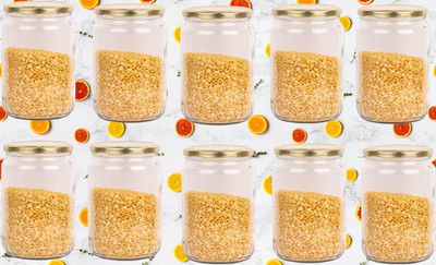 1st Time Glass Utility Container  - 1000 ml(Pack of 10, Clear)