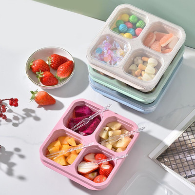 ADMONITION Plastic Fridge Container  - 1000 ml(Pack of 4, Multicolor)
