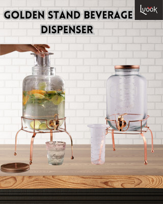 LVOOK Glass Utility Container  - 5 L(Pack of 2, Clear)