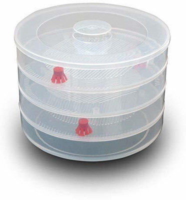 Kshavi Plastic Sprout Maker  - 4 L(Clear)