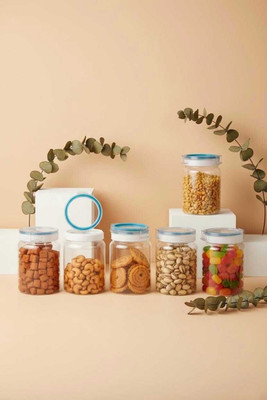 Swanoll Plastic Grocery Container  - 1500 ml(Pack of 6, Blue)