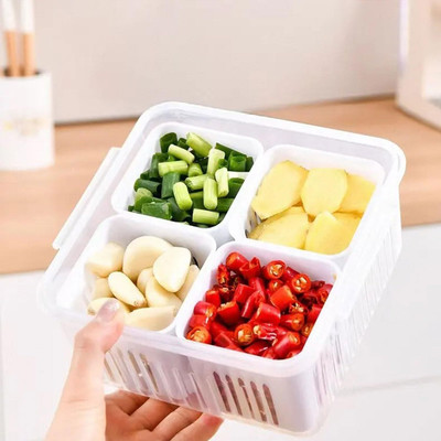 APL Plastic Fridge Container  - 4 L(Pack of 2, White)